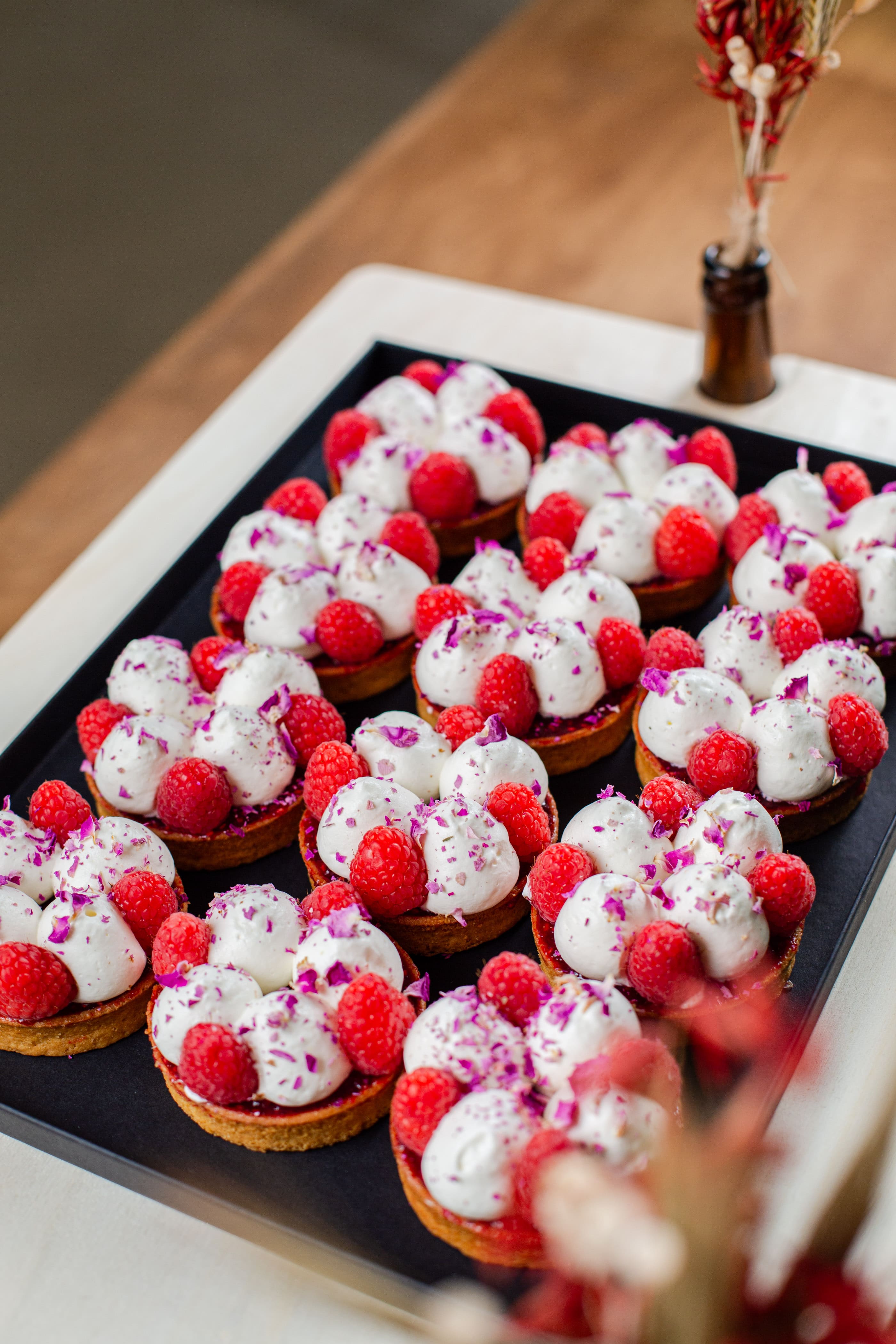 12 Tartelettes Framboises Rose