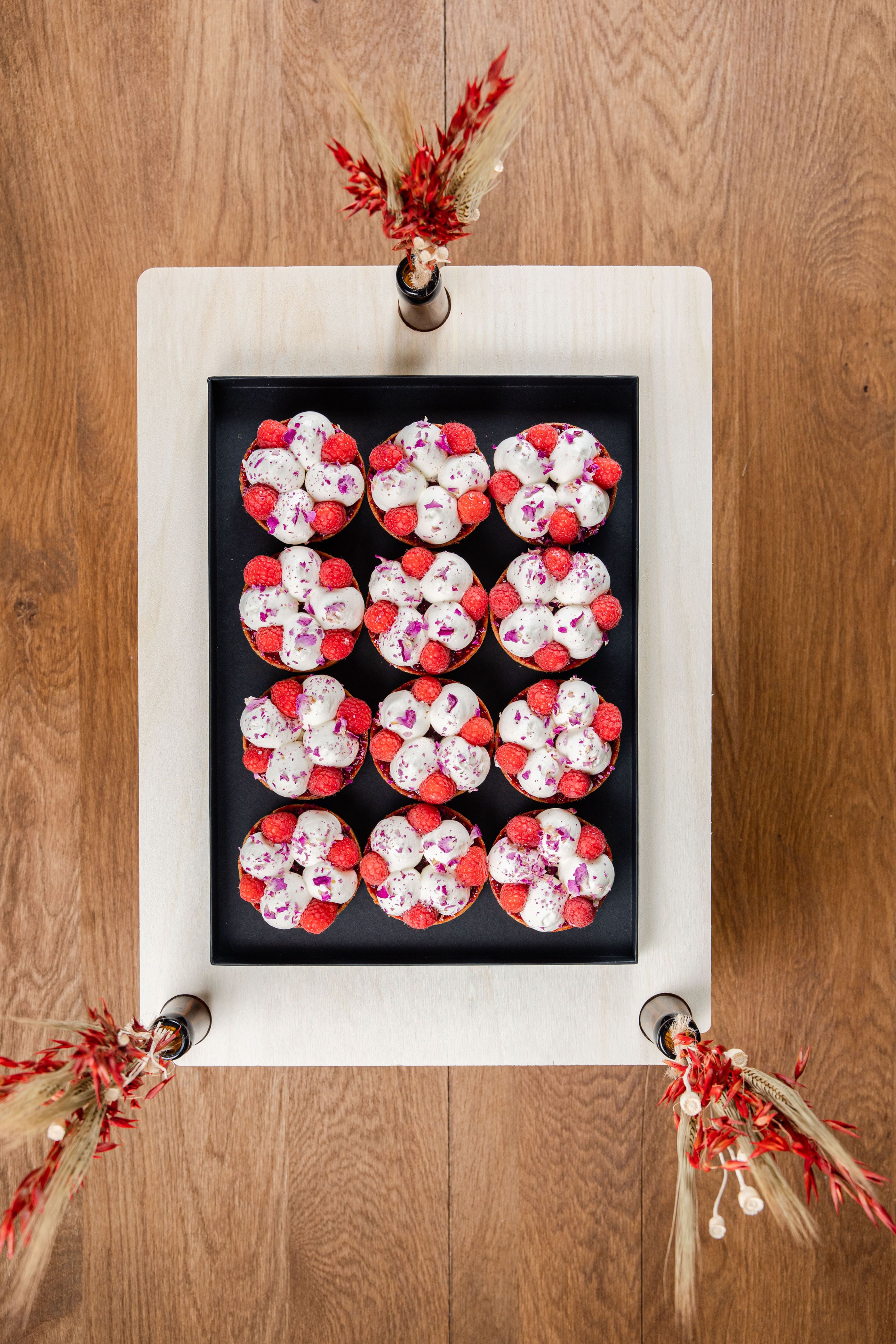 12 Tartelettes Framboises Rose