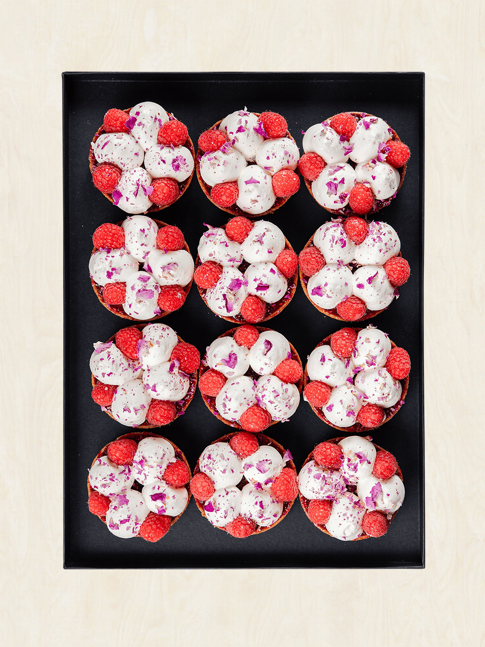 12 Tartelettes Framboises Rose