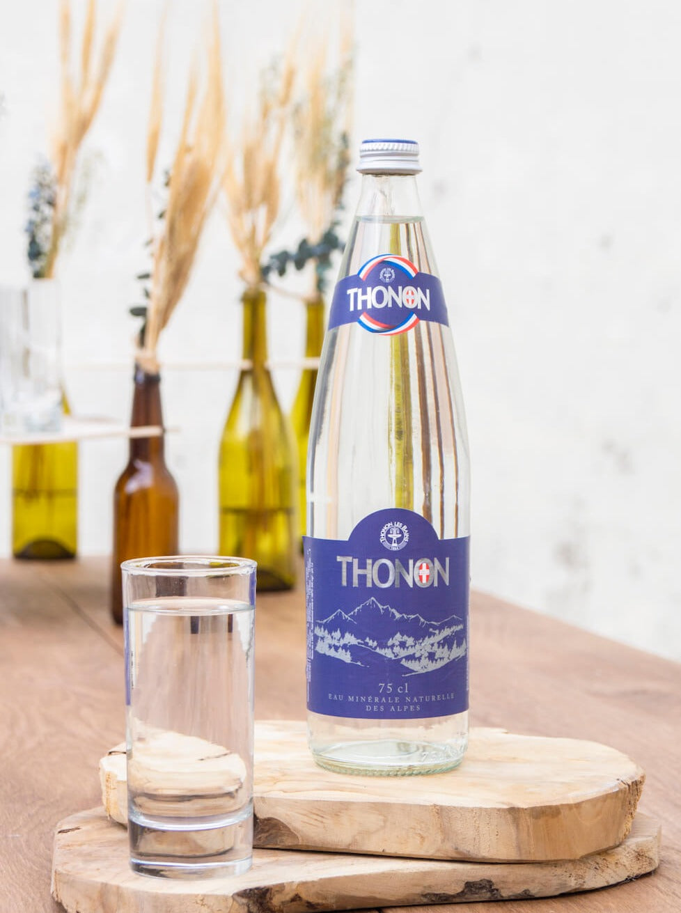 Eau minérale bouteille en verre, Thonon (75 cl)
