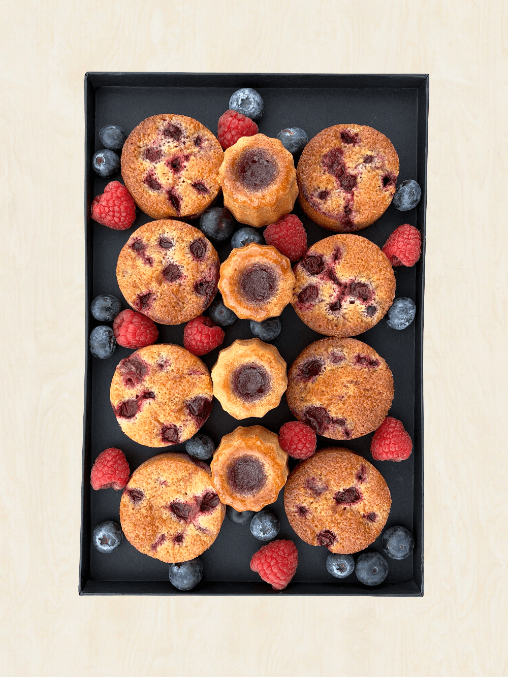 12 Financiers Fruits Rouges