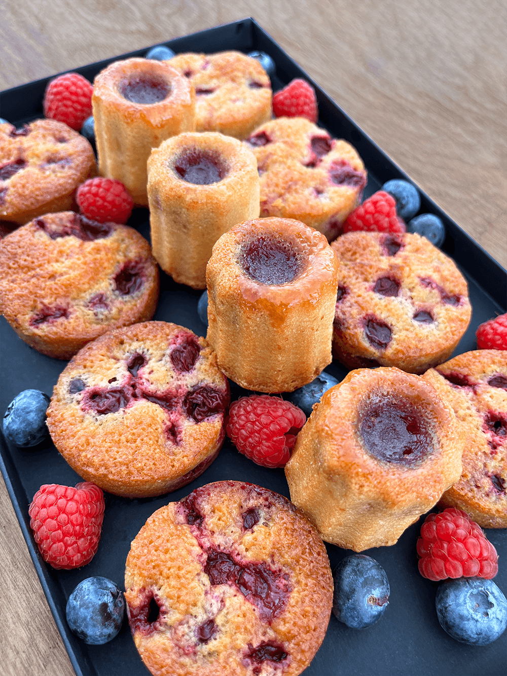 12 Financiers Fruits Rouges