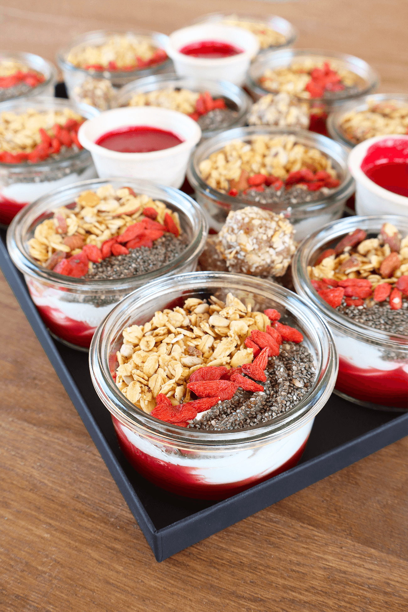 Plateau Granola Bowls Fruits Rouges (12 portions)