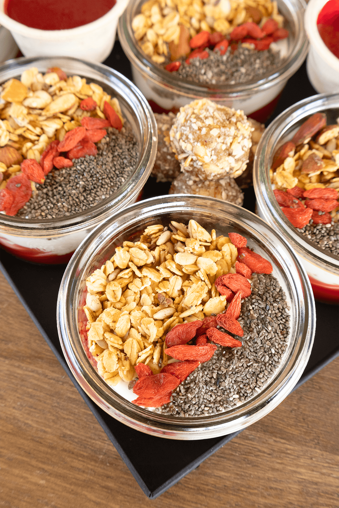 Plateau Granola Bowls Fruits Rouges (12 portions)