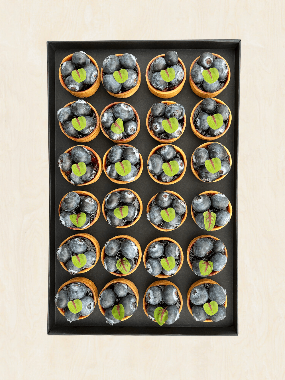 24 Minis Tartelettes myrtilles