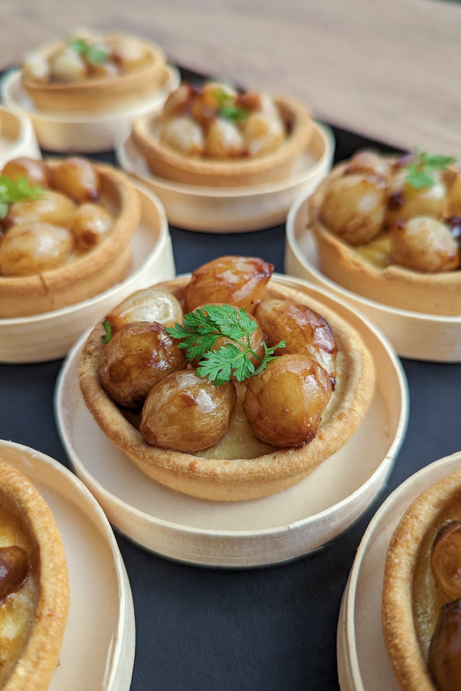 12 Tartelettes salées - Oignons caramélisés